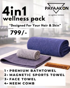 Bath Towel & Sports Towel Combo (Free Face Towel + Neem Comb)